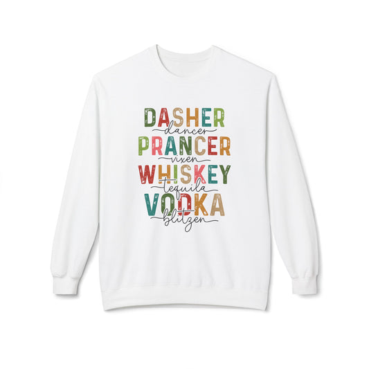 Dasher. Prancer. Whiskey. Vodka